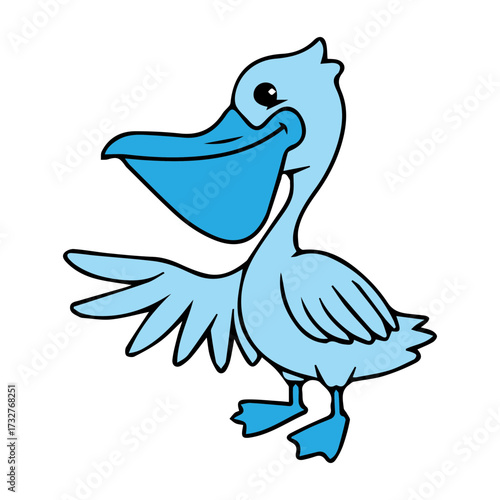 Cartoon Pelican