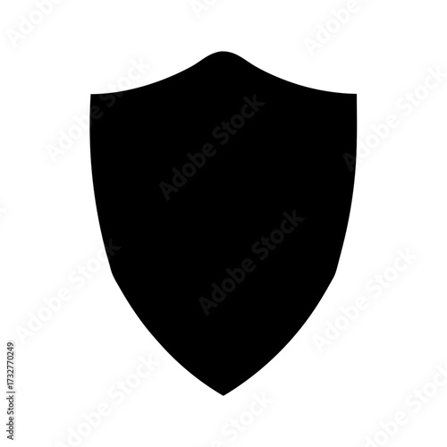 Free Download Simple and clean black shield graphic design for coat of arms - GFXLoad