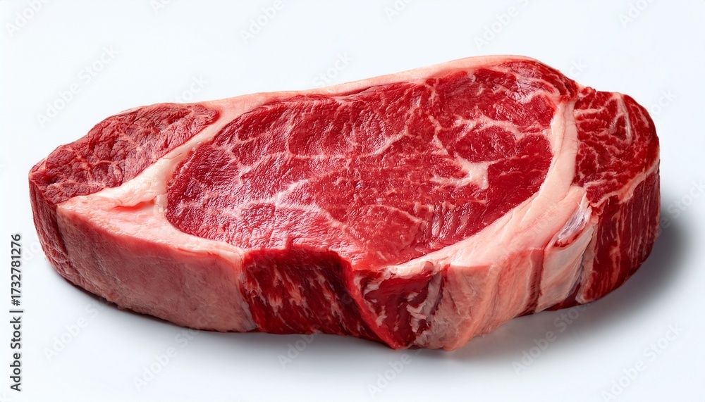 Fototapeta premium Raw Beef Steak Ribeye Loin Marble