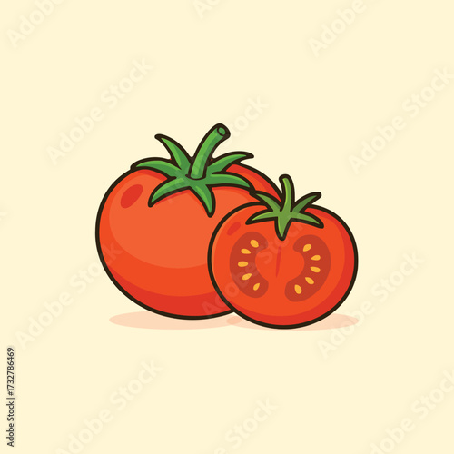 Tomato illustration artwork design