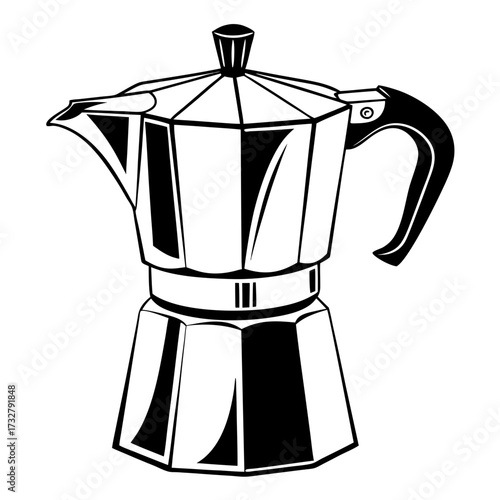 coffee maker on white background