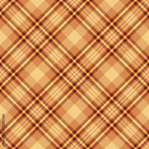Checkered design for prints.Seamless brown, beige check pattern. Repeating patern plaid.  Repeated tartan fabric. Vector scottish fabriс. Ekose texture. Madras flannel. Checker line. Stripe gingham

