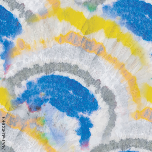 Tie Dye Yellow Boho. Japanese Repeat Texture. Seamless Tie Dye Print. Vector Brush Tie Dye. Grey Grunge Shirt. Vector Grey Print. Gray Swirl Background. Green Yellow Background. Tye Yellow Texture.