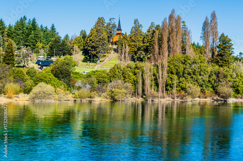 Sailing, Nahuel Huapi Lake, Puerto Panuelo, Bariloche, Rio Negro Province, Patagonia, Argentina