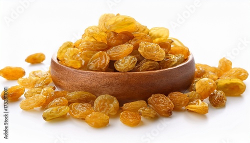 Wallpaper Mural Yellow Golden Raisins Isolated On White Background Torontodigital.ca