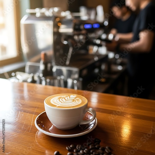 Aromatic Coffee in a Cafe.