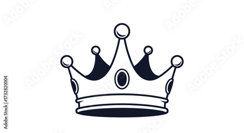 A regal crown symbolizing royalty power and authority over kingdoms.
