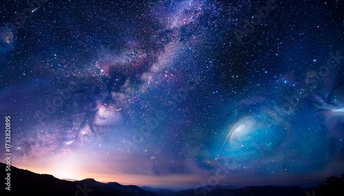 Wallpaper Mural Night Sky With Stars And Nebula And Galaxy Torontodigital.ca