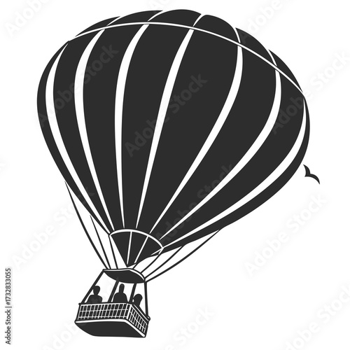 hot air balloon vector illustration