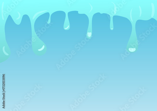 water drops on a blue background