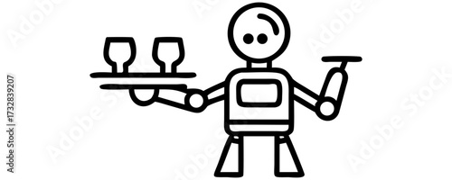 A set of kitchen tools is isolated near a comfortable black office chair with wheels for your business interior design