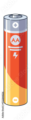 AA-type size battery power supply