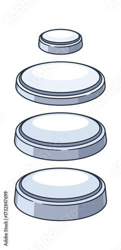 Lithium button cell battery kit