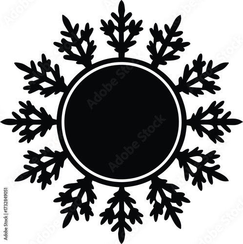 Snowflake clip art vector available