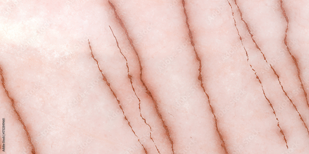 Fototapeta premium Elegant rose quartz marble texture with delicate brown veining, creating a luxurious and sophisticated surface for interior design and decorative applications
