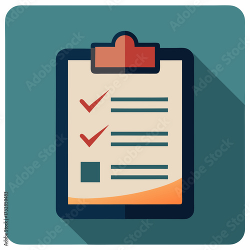 An icon with a bill and a warning sign for an overdue payment vector illustration
