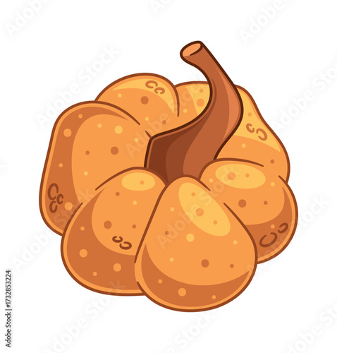 Cute halloween pumpkin festive food