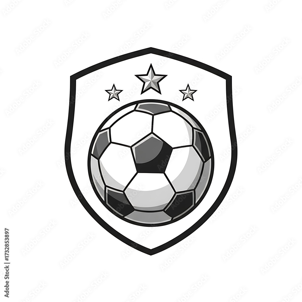 Obraz premium Soccer Shield Logo Design.