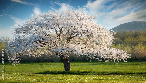 Spring Blossom Tree White Cherrytree