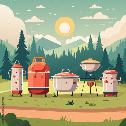 Embark on a Culinary Adventure Essential Grilling Gear for Your Next Hiking Trip, Ensuring Delicious Outdoor Meals
