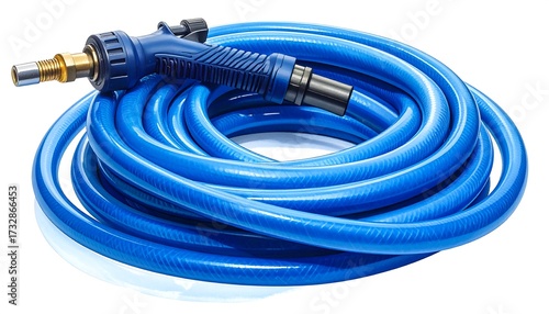 Wallpaper Mural Coiled blue air hose Torontodigital.ca