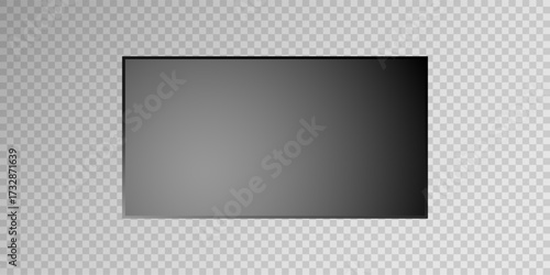 Modern Flat LCD or LED Television PNG Illustration Isolated on White for Digital Tech and Media UI Projects