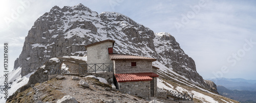 Tymfi Mountain Refuge in Zagori, in Epirus, Greece