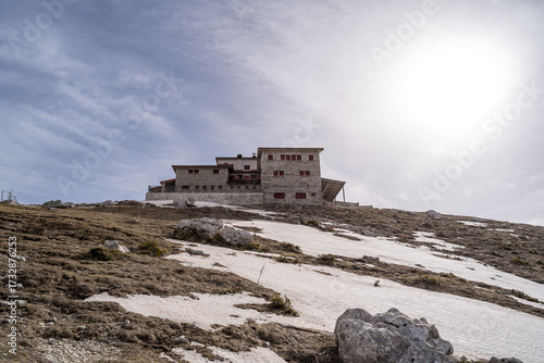 Tymfi Mountain Refuge in Zagori, in Epirus, Greece