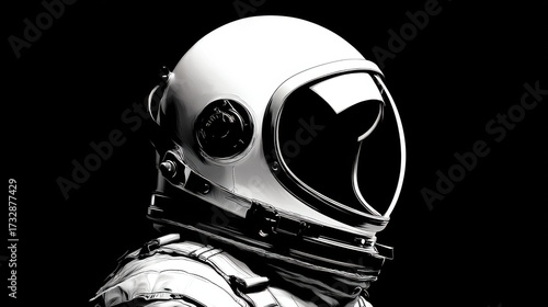 Wallpaper Mural close-up black and white astronaut helmet Torontodigital.ca