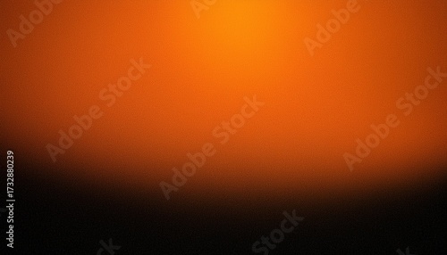 Orange And Black Grainy Abstract Gradient Background