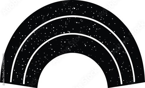 Abstract minimalist void background, copy space design element. isolated on transparent background