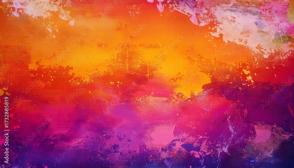 Obraz premium Colorful Orange Pink And Purple Background Distressed Grunge Texture Abstract Hot Vibrant Colors