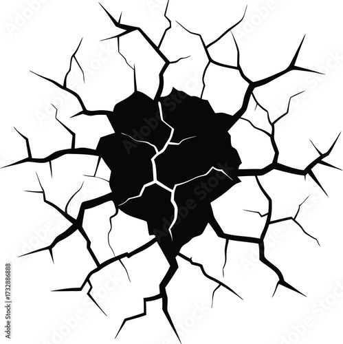 Abstract animal head with green clover and horseshoes vector art isolated on transparent background