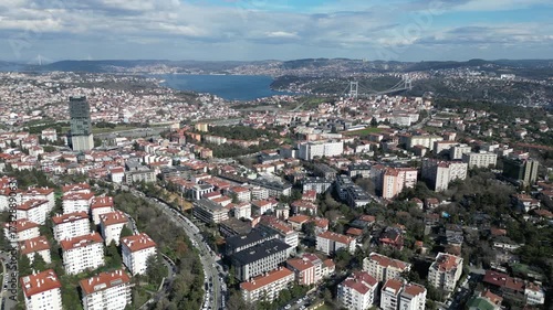 istanbul etiler ve boğaz görünümü
