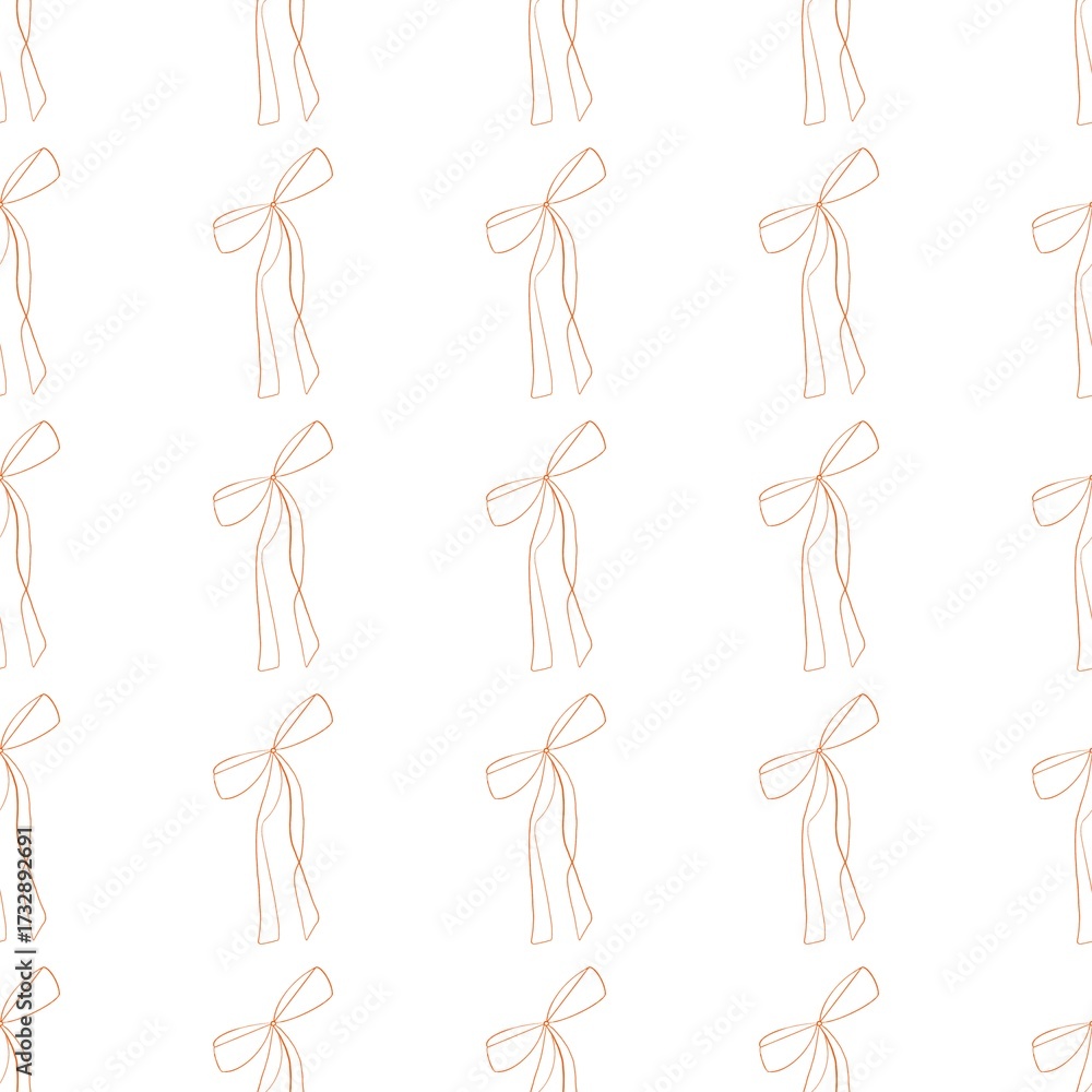 Fototapeta premium seamless cute pattern with bows