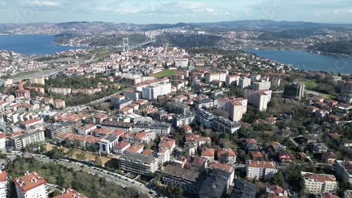 istanbul etiler ve boğaz görüntüsü