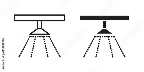 Sprinkler icon for web designs. outline and clipart icons set