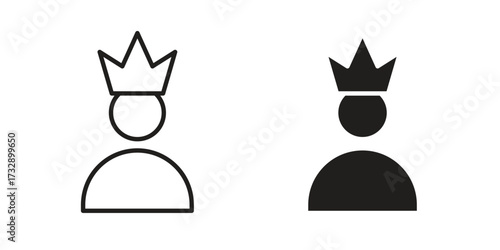 Premium User icon for web designs. outline and clipart icons set