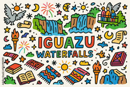 Travel and tourism icon set, vibrant 3d exploration elements collection