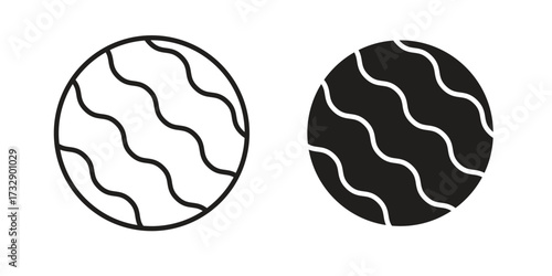 Mercury icon for web designs. outline and clipart icons set