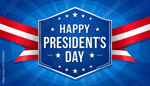 Patriotic President's Day banner