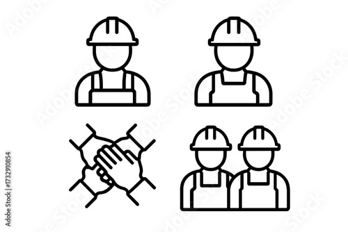 Construction teamwork with workers collaborating in safety gear during daytime