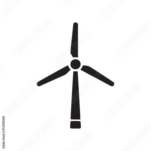 Vector art of wind turbine this image showcases a wind turbine, a device that converts the kinetic energy of wind into electrical energy, providing a clean and sustainable source of power