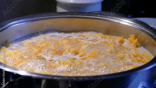 Wallpaper Mural Preparation of pasta products. Pasta is boiled in boiling water. Torontodigital.ca