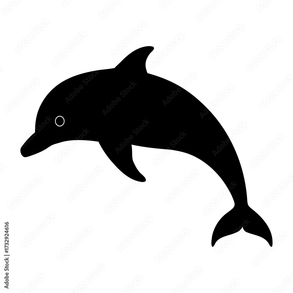 Fototapeta premium dolphin isolated on a white background