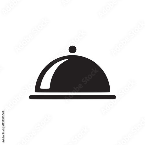 Vector art of food cover the food cover is a domeshaped lid, typically made of metal, used to keep food warm and protected it is a common item in restaurants and catering services