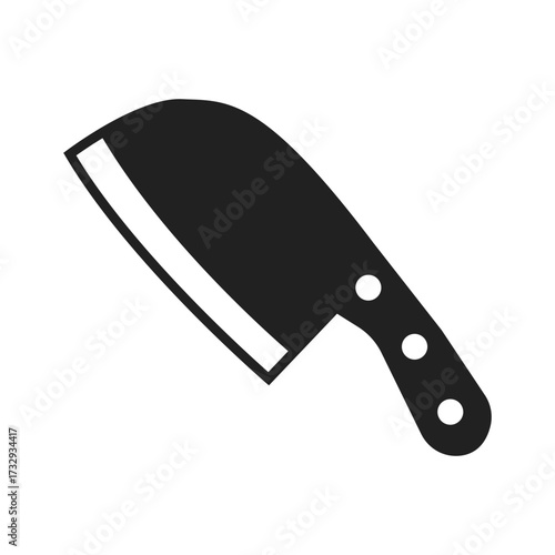 chef knife flat vector icon