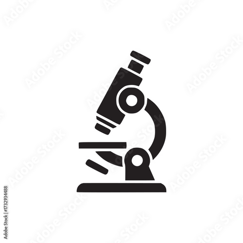 Illustration of a microscope, a vital tool in scientific research, biology, and medicine, used for examining minute objects and structures in laboratories