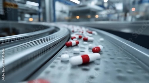 Pharmaceutical production line with capsules