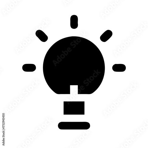 Bright idea concept represented by a shining lightbulb symbol sparking innovation and creative solutions for business and problem-solving